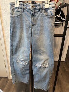 Abercrombie kids high rise wide leg jeans